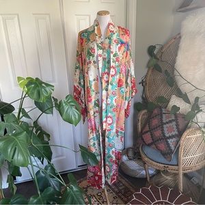 Spell Delilah Patchwork Maxi Kimono Robe
